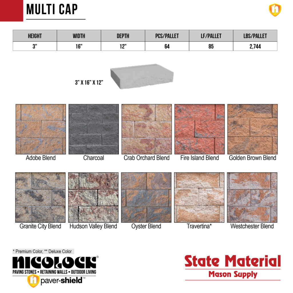 Multi Cap - State Material Mason Supply