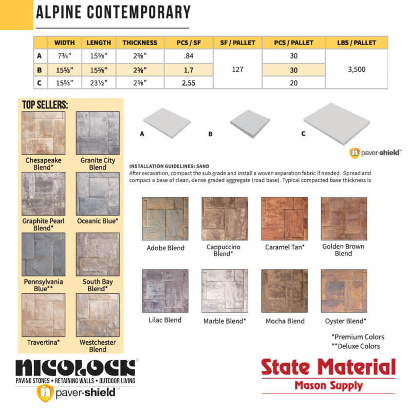 Alpine Contemporary Westchester Blend - State Material Mason Supply
