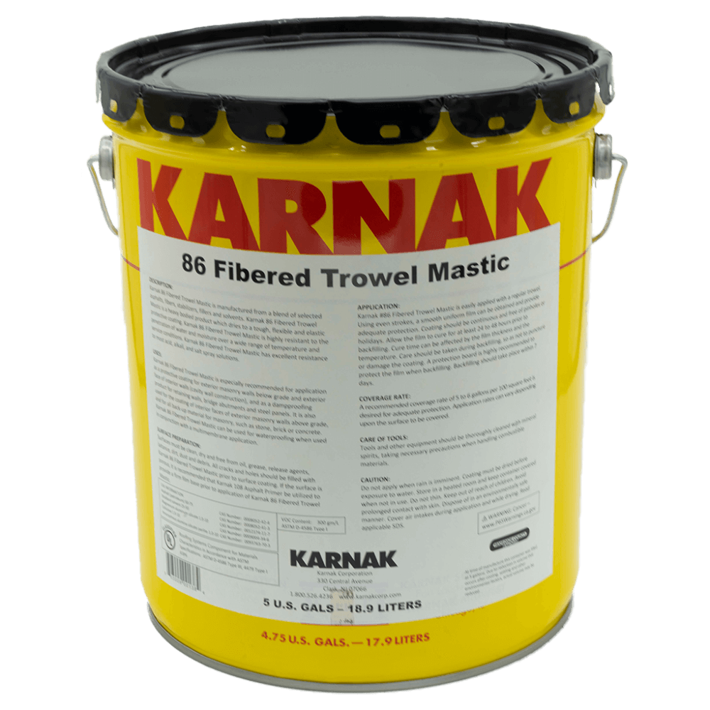86 Fibered Trowel Mastic State Material Mason Supply